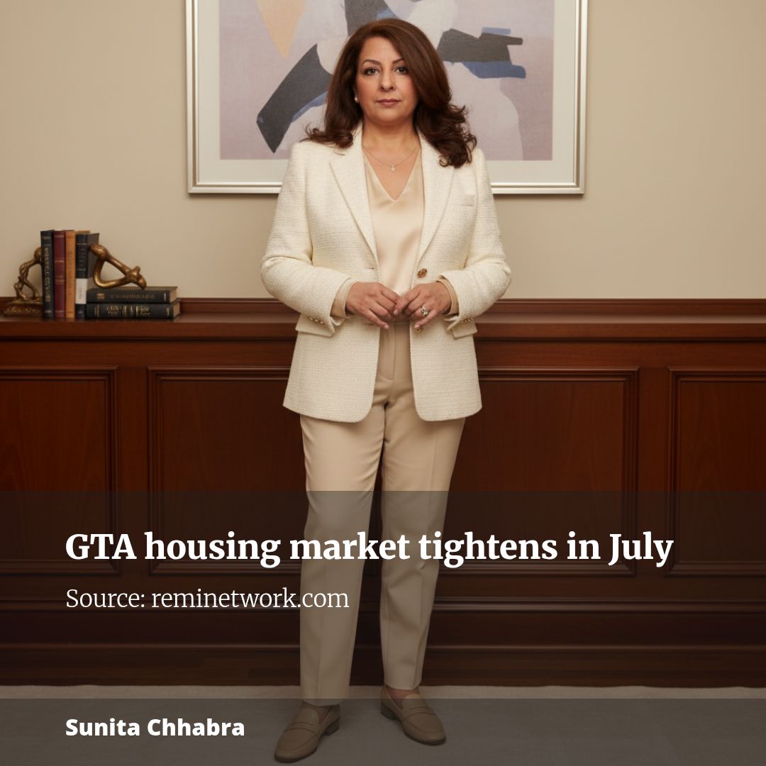 GTA housing market tightens in July