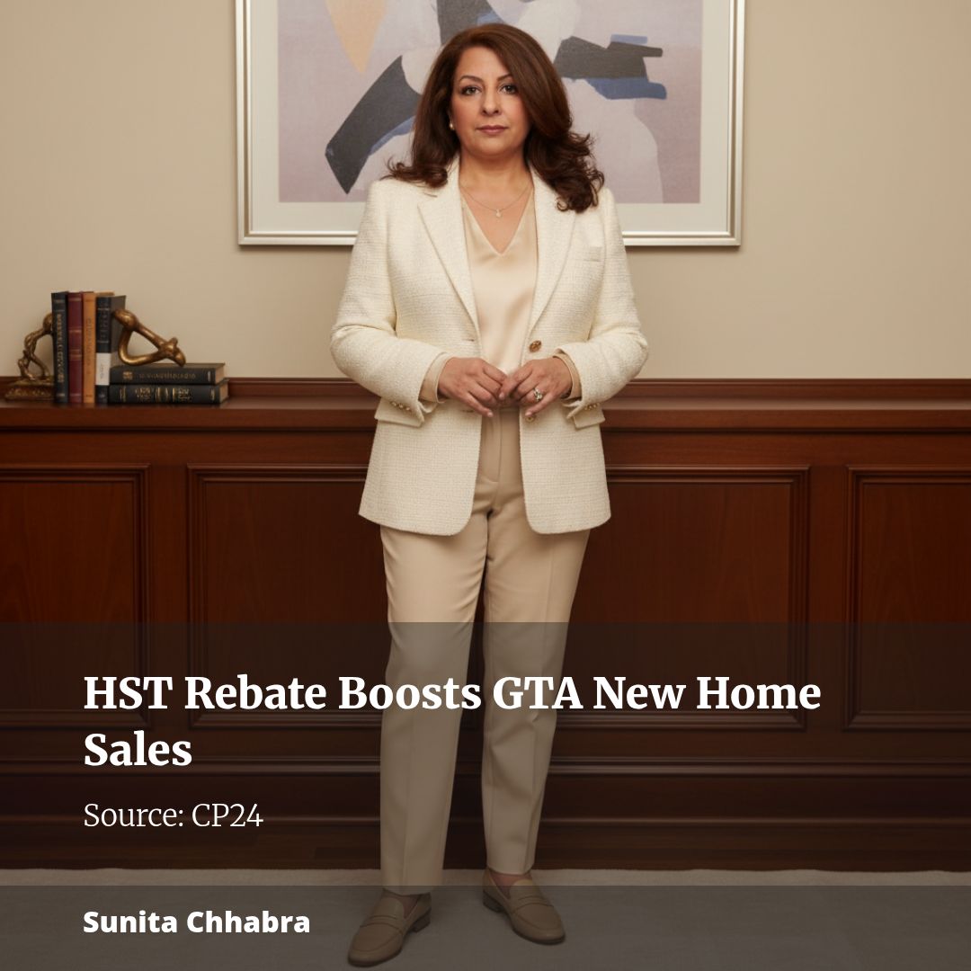 New report suggests HST rebate continues to boost single-family new home sales across GTA